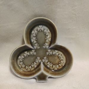 Vintage Wade  Irish Coarmagh 3 Leaf Clover Shamrock Trinket Dish Ireland